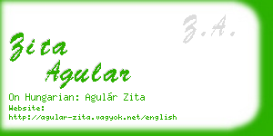 zita agular business card