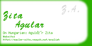 zita agular business card
